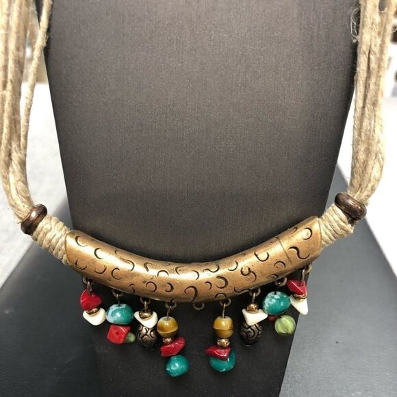 Chico’s Tribal Beaded Necklace   - Picture 2 of 3